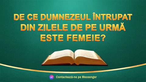De ce Dumnezeul întrupat din zilele de pe urmă este femeie?